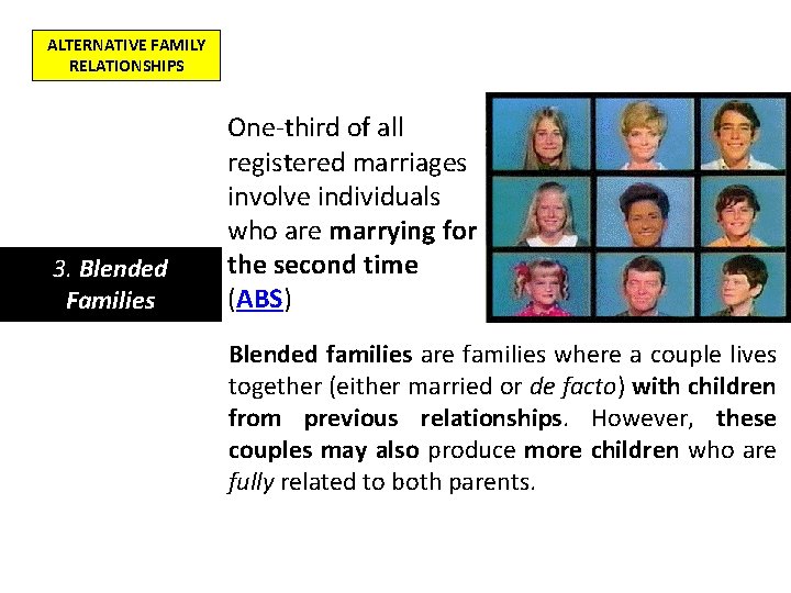 ALTERNATIVE FAMILY RELATIONSHIPS 1 Aboriginal and Torres Strait