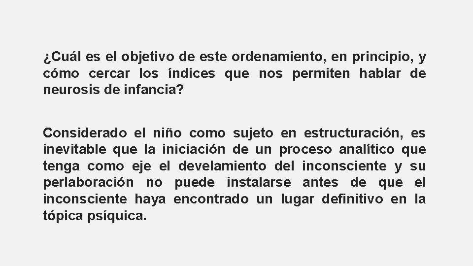 ¿Cuál es el objetivo de este ordenamiento, en principio, y cómo cercar los índices