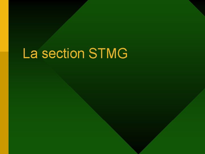 La section STMG 