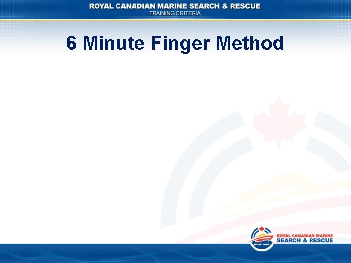 6 Minute Finger Method 