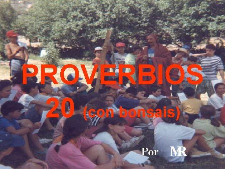 PROVERBIOS 20 (con bonsais) Por MR 