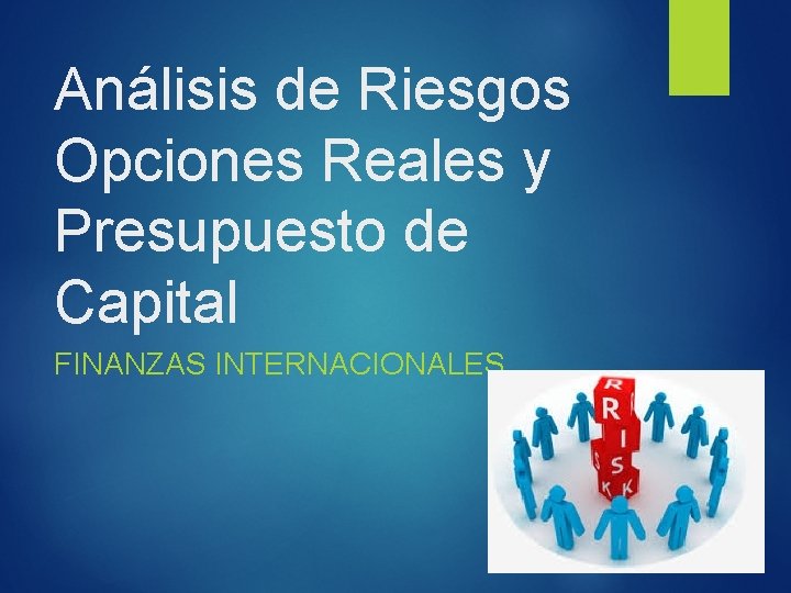 Anlisis de Riesgos Opciones Reales y Presupuesto de