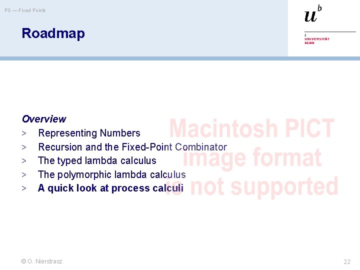 PS — Fixed Points Roadmap Overview > Representing Numbers > Recursion and the Fixed-Point