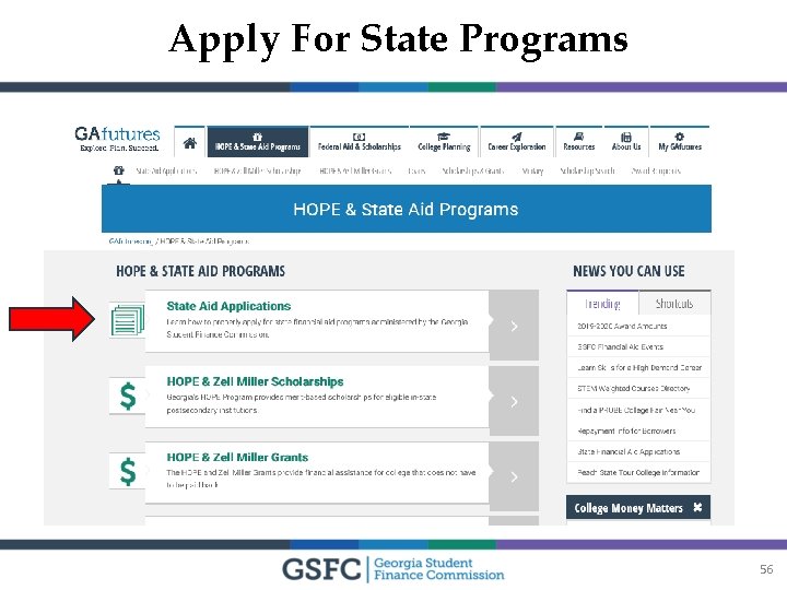Apply For State Programs 56 