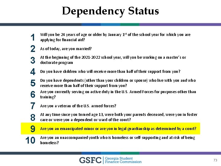 Dependency Status 1 2 3 4 5 6 7 8 9 10 Will you