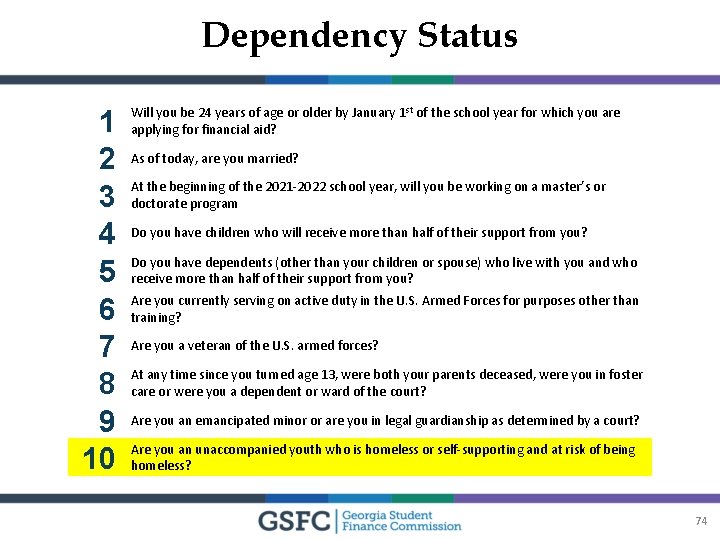 Dependency Status 1 2 3 4 5 6 7 8 9 10 Will you