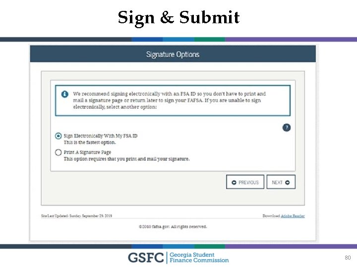 Sign & Submit 80 