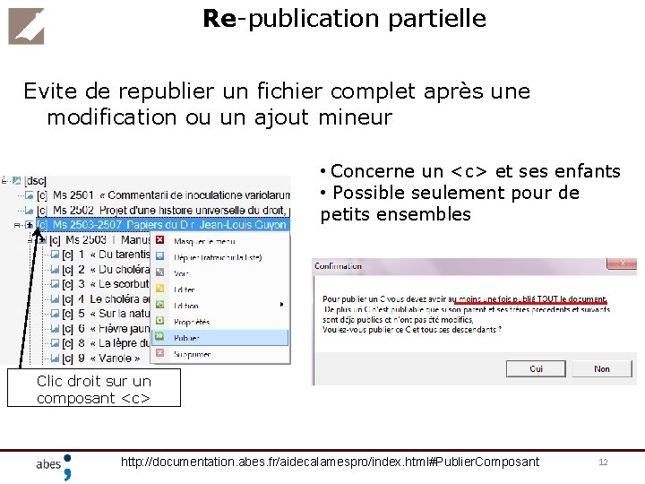 Re-publication partielle Evite de republier un fichier complet après une modification ou un ajout