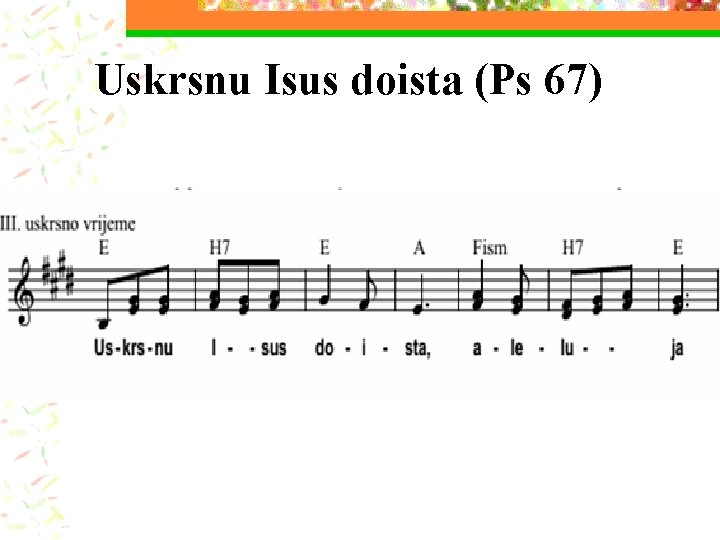 Uskrsnu Isus doista (Ps 67) 