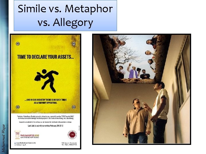 Muhammad Waqas Simile vs. Metaphor vs. Allegory 