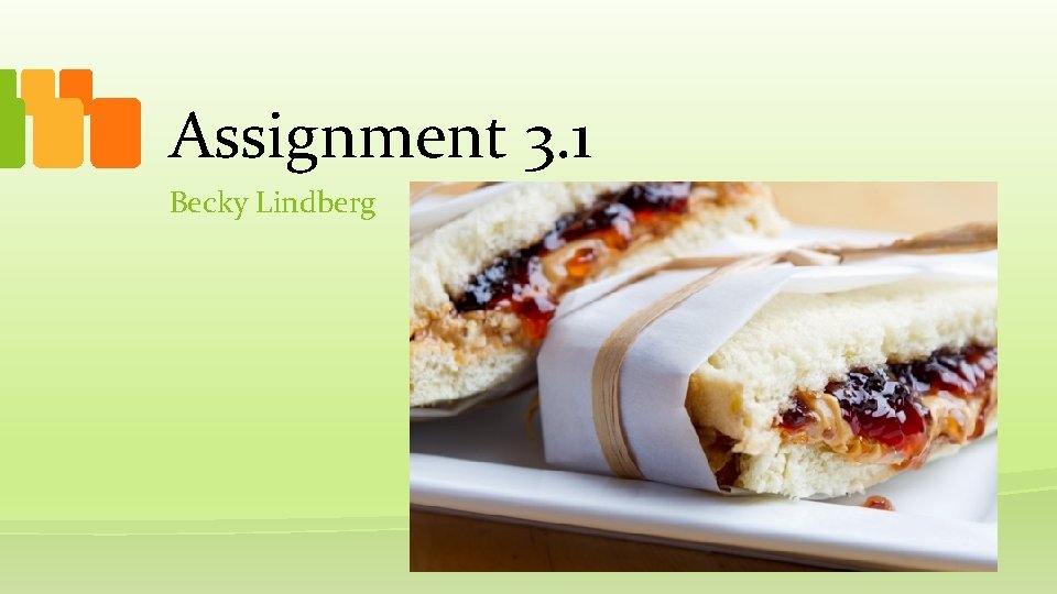 Assignment 3. 1 Becky Lindberg 
