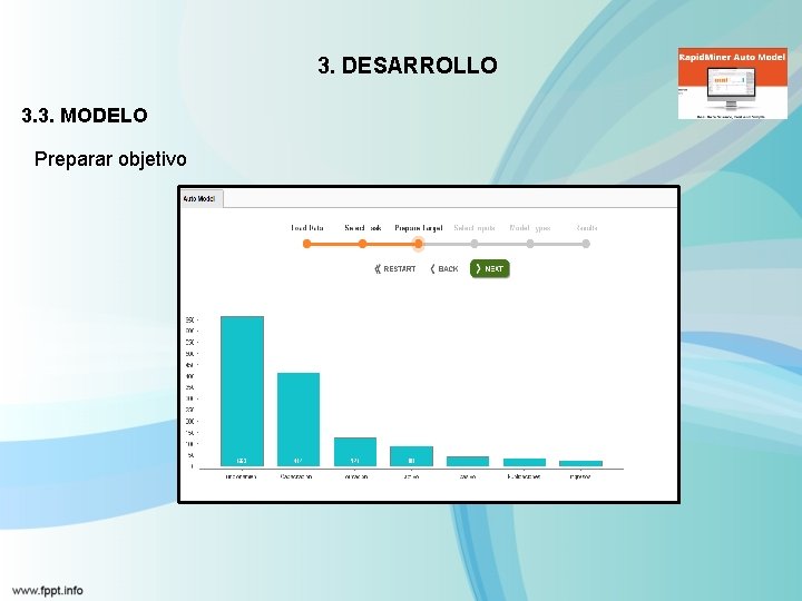 3. DESARROLLO 3. 3. MODELO Preparar objetivo 