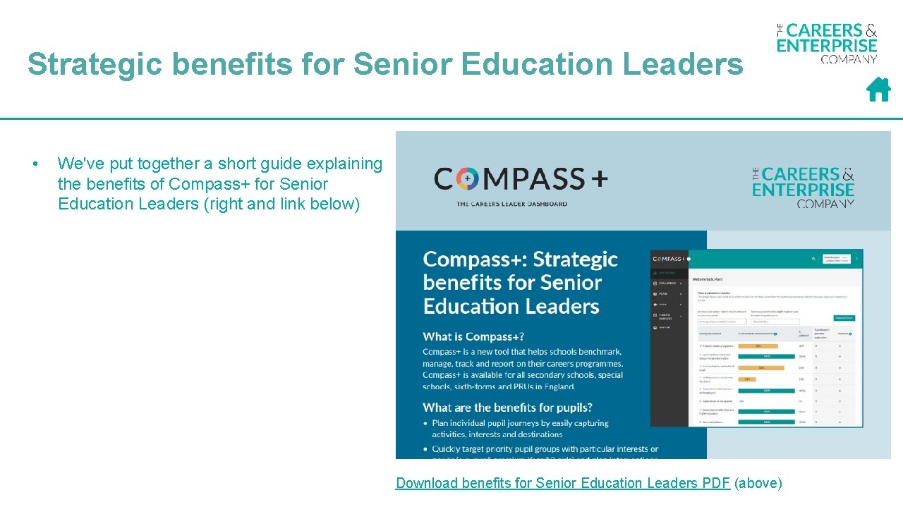 Strategic benefits for Senior Education Leaders • We've put together a short guide explaining
