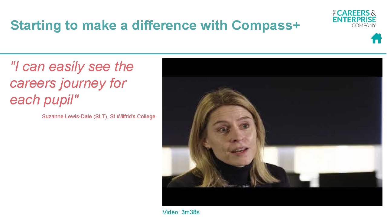 Starting to make a difference with Compass+ "I can easily see the careers journey