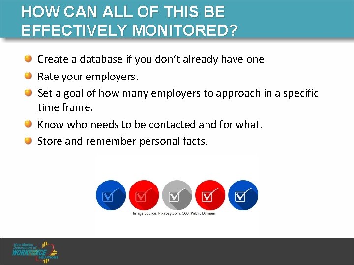 HOW CAN ALL OF THIS BE EFFECTIVELY MONITORED? Create a database if you don’t HOW CAN ALL OF THIS BE EFFECTIVELY MONITORED? Create a database if you don’t