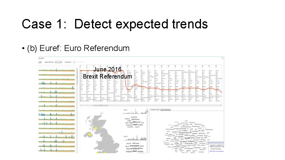 Case 1: Detect expected trends • (b) Euref: Euro Referendum June 2016 Brexit Referendum