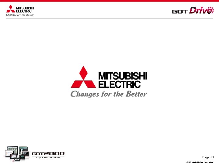 Page. 16 © Mitsubishi Electric Corporation 