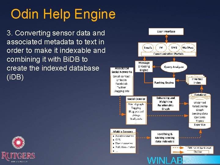 Odin Help Engine 3. Converting sensor data and associated metadata to text in order