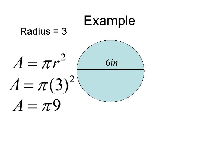 Radius = 3 Example 