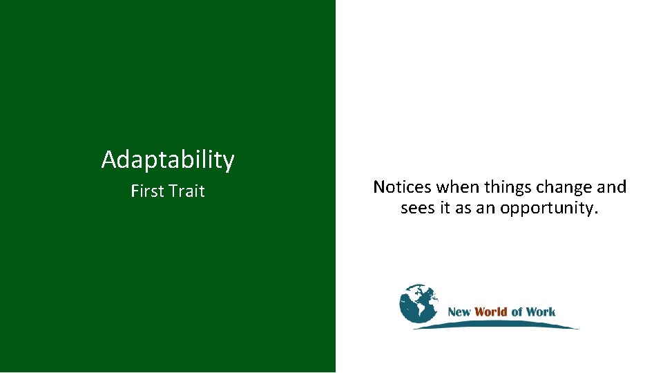 Adaptability 21 st Century Employability Skills for High