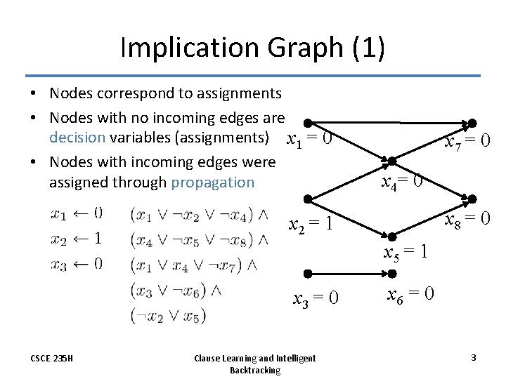 Clause Learning and Intelligent Backtracking in Mini SAT