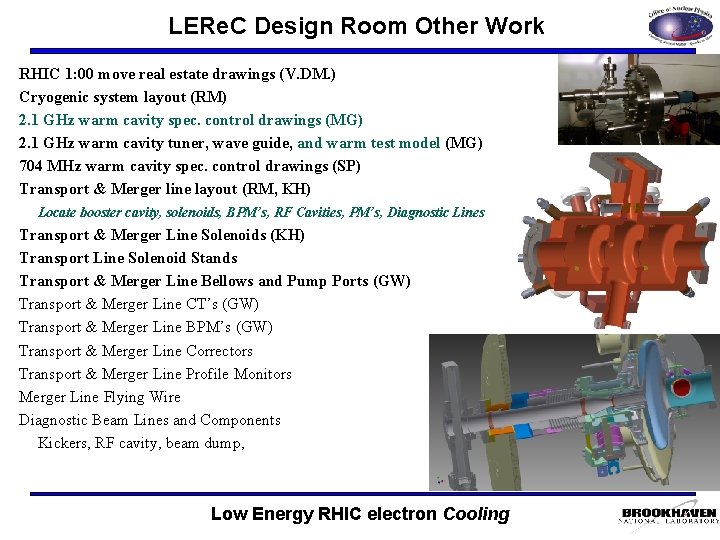 LERe. C Design Room Other Work RHIC 1: 00 move real estate drawings (V.