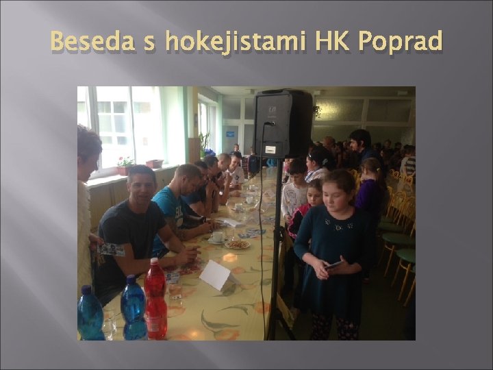 Beseda s hokejistami HK Poprad 