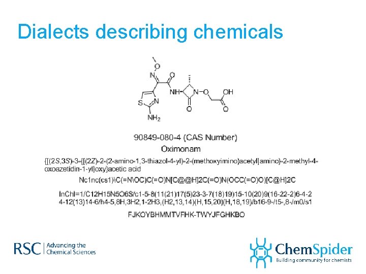 Dialects describing chemicals 