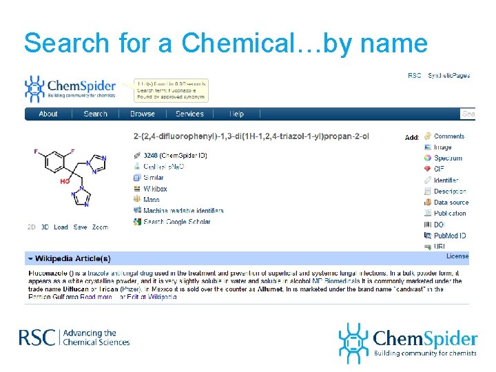 Search for a Chemical…by name 