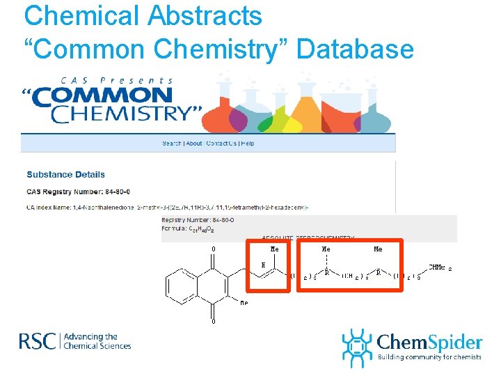 Chemical Abstracts “Common Chemistry” Database 