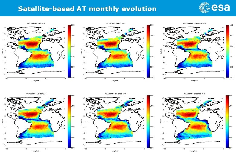 Satellite-based AT monthly evolution 