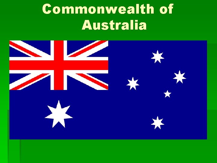 Commonwealth of Australia 