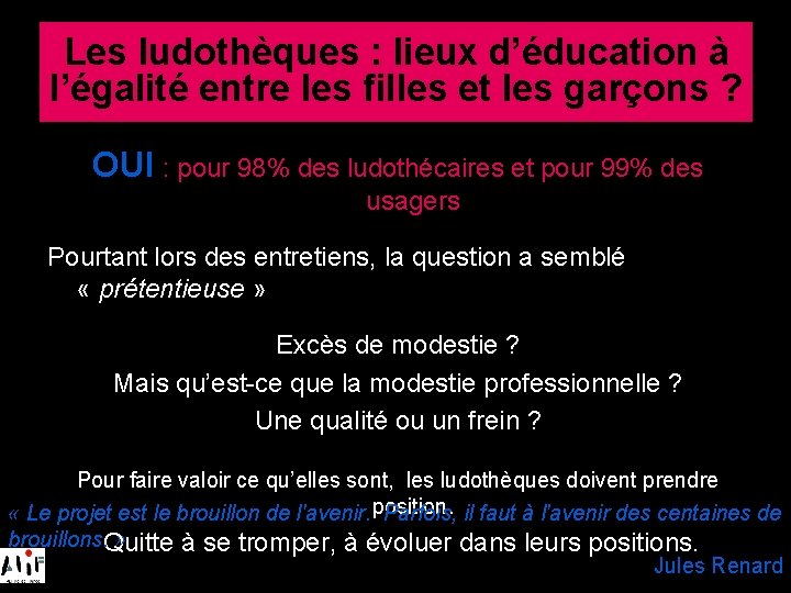 Les ludothèques : lieux d’éducation à l’égalité entre les filles et les garçons ?