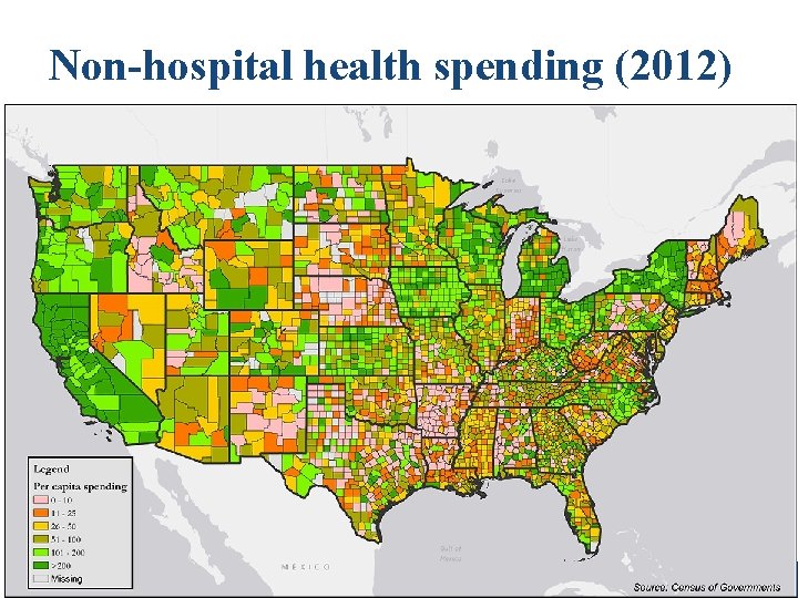 Non-hospital health spending (2012) © 2014, Johns Hopkins University. All rights reserved. © 2014,