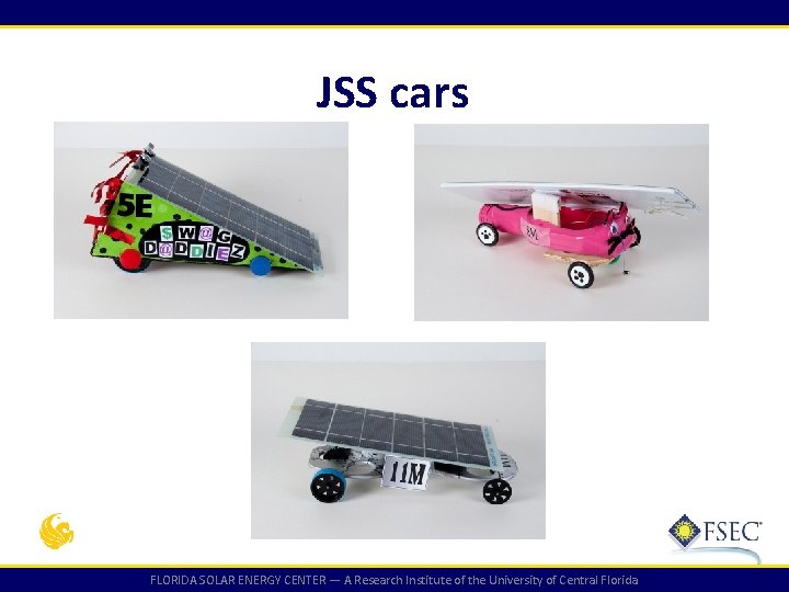 JSS cars FLORIDA SOLAR ENERGY CENTER — A Research Institute of the University of