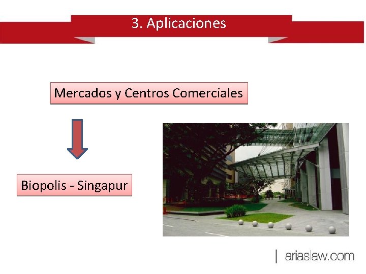 3. Aplicaciones Mercados y Centros Comerciales Biopolis - Singapur 