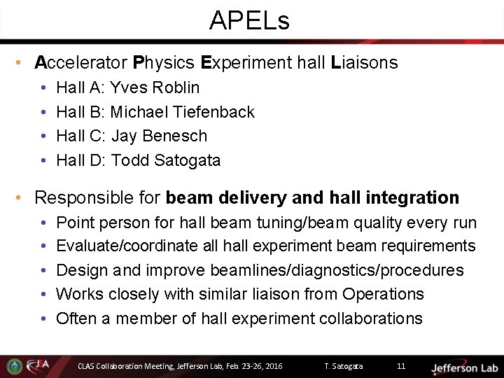 JLab Accelerator Overview CLAS Collaboration Meeting Feb 23
