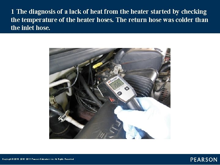 1 The diagnosis of a lack of heat from the heater started by checking