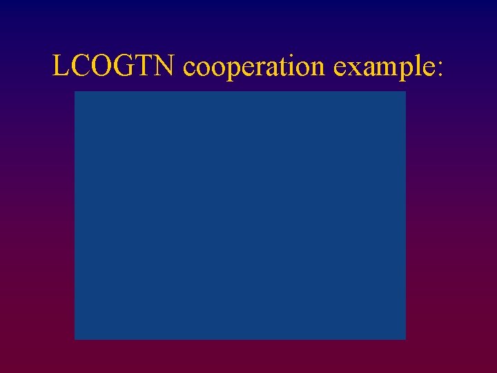 LCOGTN cooperation example: 