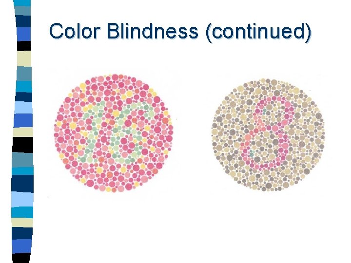 Color Blindness (continued) 