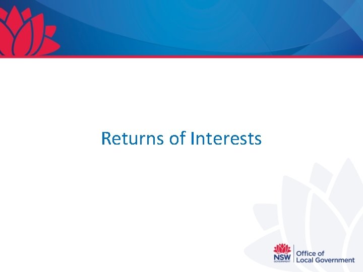 Returns of Interests 