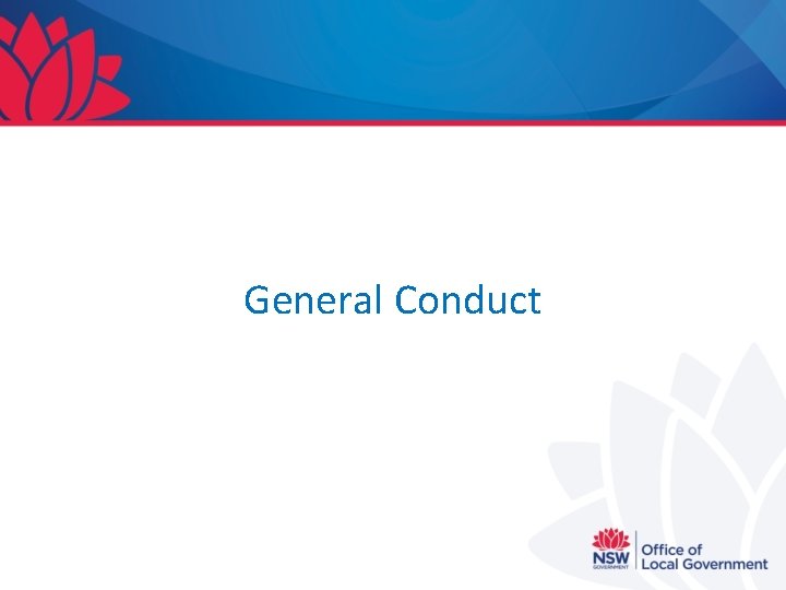 General Conduct 