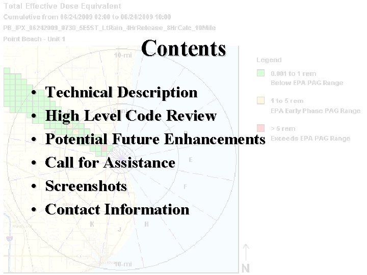 Contents • • • Technical Description High Level Code Review Potential Future Enhancements Call