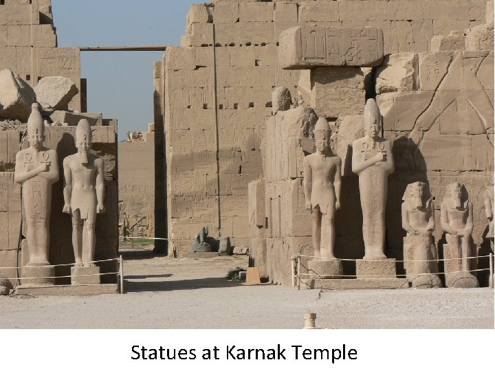 Statues at Karnak Temple Statues at Karnak Temple