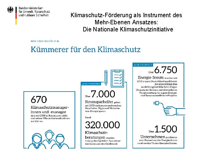 Klimaschutz-Förderung als Instrument des Mehr-Ebenen Ansatzes: Die Nationale Klimaschutzinitiative 