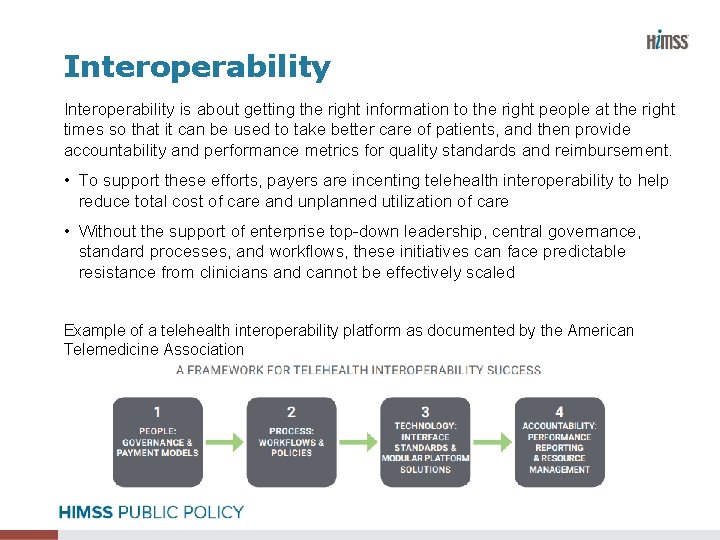 Interoperability is about getting the right information to the right people at the right