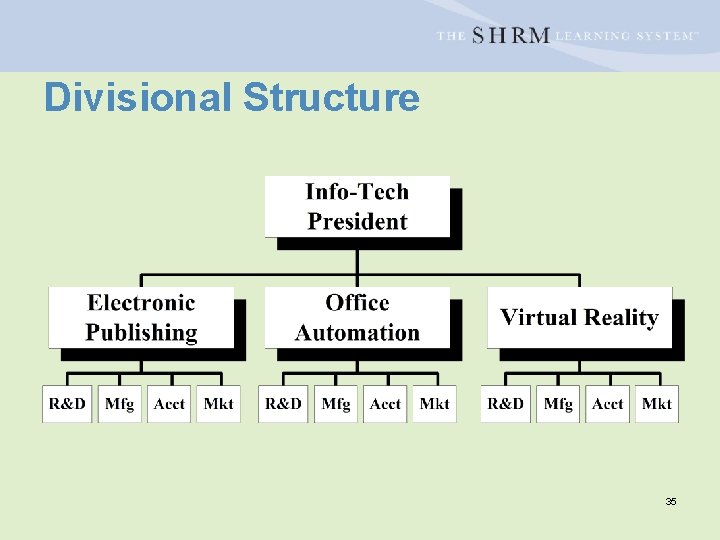 Divisional Structure 35 