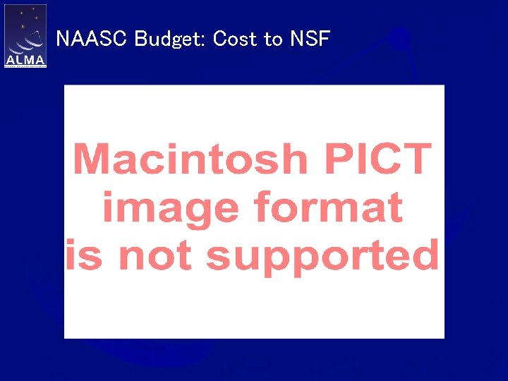 NAASC Budget: Cost to NSF 