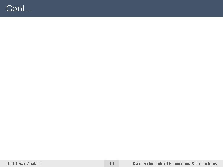 Cont… Total of materials and labour 8350 Add 1. 5% Water Charge 125 Add Cont… Total of materials and labour 8350 Add 1. 5% Water Charge 125 Add