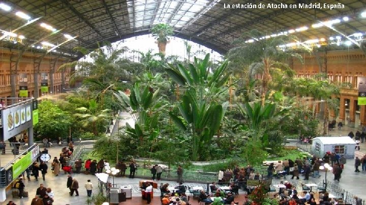 La estación de Atocha en Madrid, España 